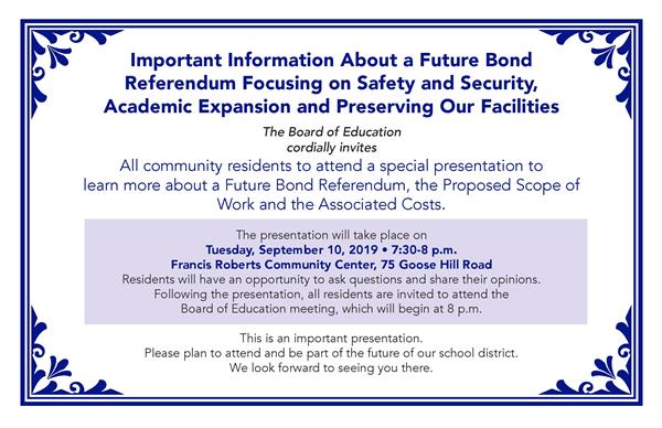 Bond Community Presentation Invitation